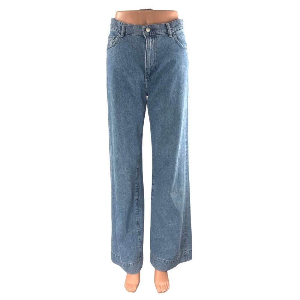 DL1961 Zoie Wide Leg Relaxed Vintage Blue High Rise Baggy Denim Jeans Size 24